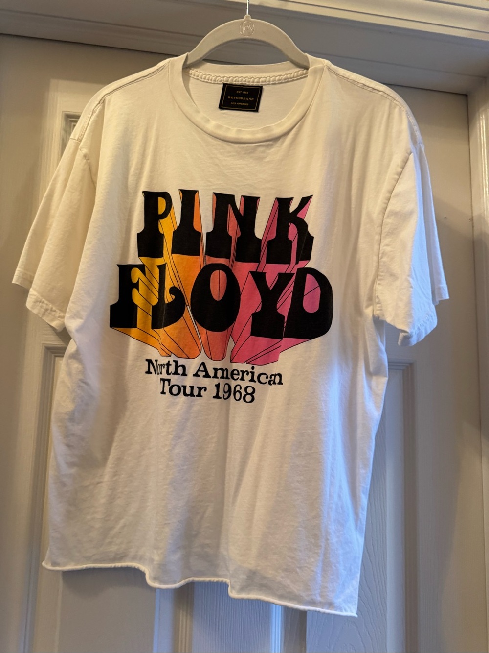 Pink Floyd White Graphic Tour Tee NWOT
